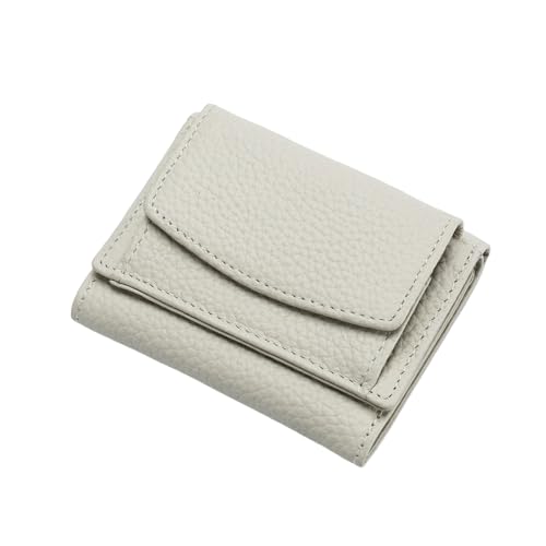Jeeeun Houtangduty Mini Wallet for Women & Men - RFID Blocking Slim Compact Wallet with Card Holder and Coin Pocket (4 Cards Capacity) (Milky White) von Jeeeun