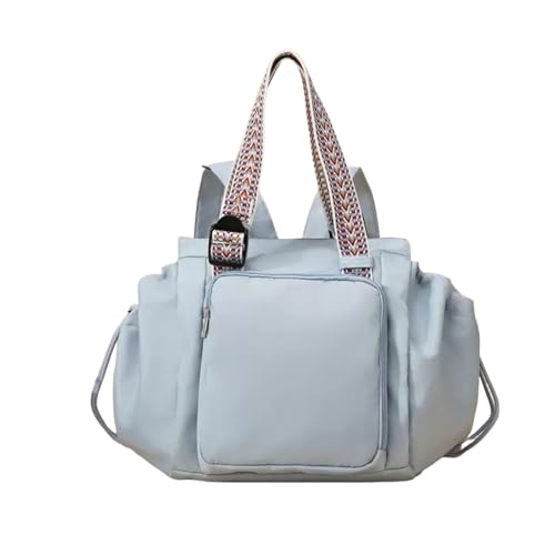 Jeeeun Transformable Cradle Diaper Bag, Versatile Large Capacity Handbag, Lightweight Fold-out Cradle for Travel (Blue) von Jeeeun