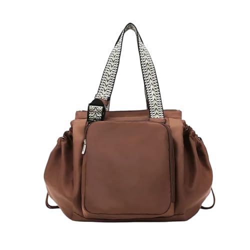 Jeeeun Transformable Cradle Diaper Bag, Versatile Large Capacity Handbag, Lightweight Fold-out Cradle for Travel (Brown) von Jeeeun