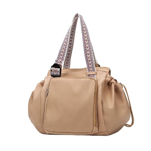 Jeeeun Transformable Cradle Diaper Bag, Versatile Large Capacity Handbag, Lightweight Fold-out Cradle for Travel (Khaki) von Jeeeun