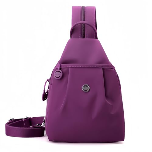 Jeeeun Waterproof 2-Way Commuter Bag – Convertible Travel Bag, Oxford Large Capacity Anti-Theft Shoulder Bags for Work & Travel (Purple) von Jeeeun