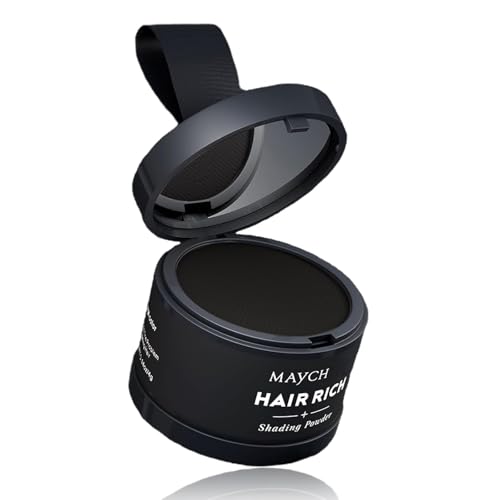 Maycheer Hairline Powder for Women, Maycheer Hair Shadow, Maycheer Magic Root Cover Up, Maycheer Hair Rich Shading Powder (5#Black) von Jeeeun