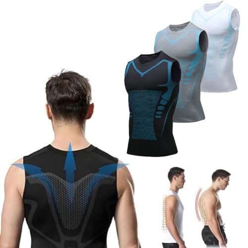 Menionic Corrector Postura, Menionic Posture Corrector Vest for Men (Black,Medium) von Jeeeun