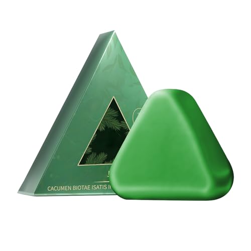 Nature Triangle Shampoo Bar, Nature Seven Green Soap Shampoo for Women and Mens (Green*A,1Pcs) von Jeeeun
