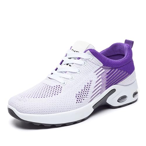 Orthopedic Shoes for Women, Stylish Sneakers with Arch Support, Lightweight Air Cushion Design Perfect for Tennis, Gym & Daily Use (Purple,42) von Jeeeun