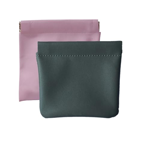 Pouchic Organizer Tasche mit Druckknopfverschluss – Onavee PU Leder Kosmetik- & Schmucktasche, Mini Reise Organizer für Damen (2pcs*g) von Jeeeun