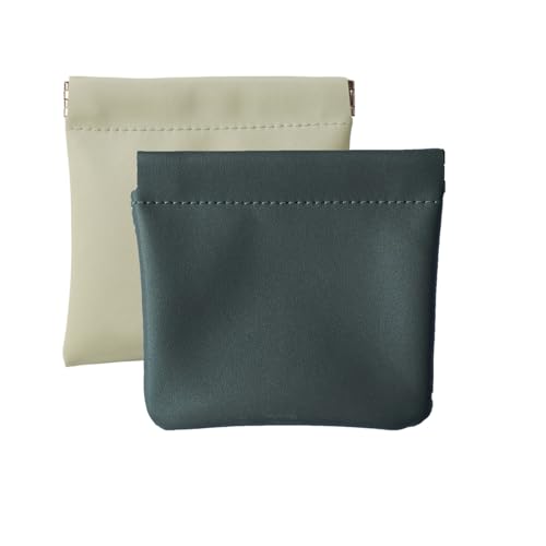 Pouchic Organizer Tasche mit Druckknopfverschluss – Onavee PU Leder Kosmetik- & Schmucktasche, Mini Reise Organizer für Damen (2pcs*h) von Jeeeun