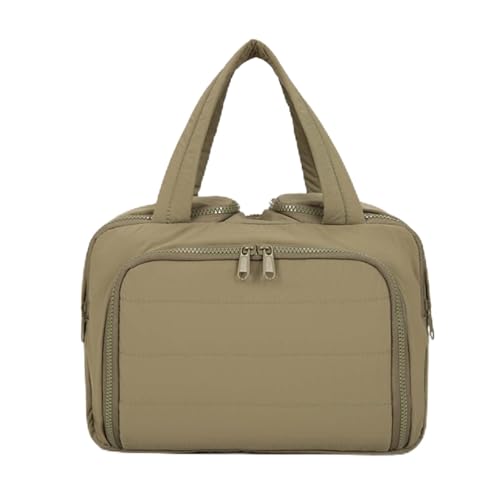 Stylish & Practical Travel Toiletry Bag, Lightweight Large Wide-Open Bag for Women - Puffy Makeup Organizer with Handle for Accessories & Toiletries on-The-go (Green) von Jeeeun