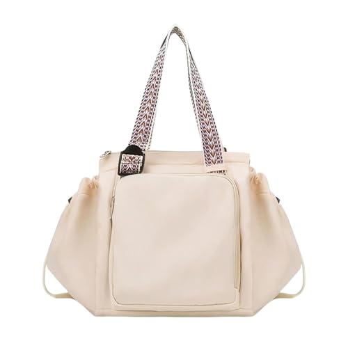 Transformable Cradle Bag Travel Storage Bag - 2-in-1 Cradle Duffel & Backpack, Large Capacity Travel Backpack (Off-White) von Jeeeun