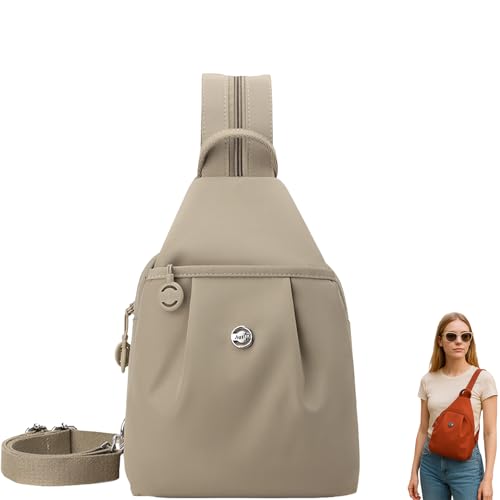 Waterproof 2-Way Commuter Bag, Outdoor Fashion Commuter Bag, Convertible Backpack with Adjustable Straps Connected (light khaki) von Jeeeun