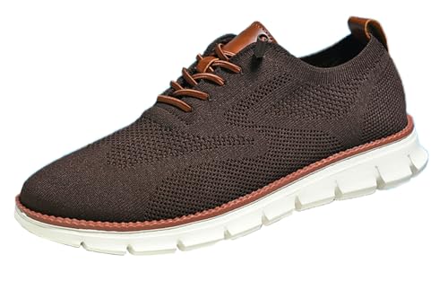 Wearbreeze Shoes for Men, Business Casual Oxford Sneakers Breathable Knit Mesh Upper for Stay Cool and Comfortable (Style_#05,EU_#41) von Jeeeun