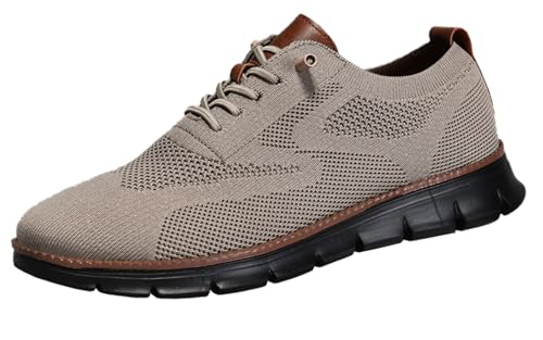 Wearbreeze Shoes for Men, Business Casual Oxford Sneakers Breathable Knit Mesh Upper for Stay Cool and Comfortable (Style_#07,EU_#41) von Jeeeun