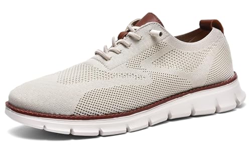 Wearbreeze Shoes for Men, Business Casual Oxford Sneakers Breathable Knit Mesh Upper for Stay Cool and Comfortable (Style_#10,EU_#40) von Jeeeun
