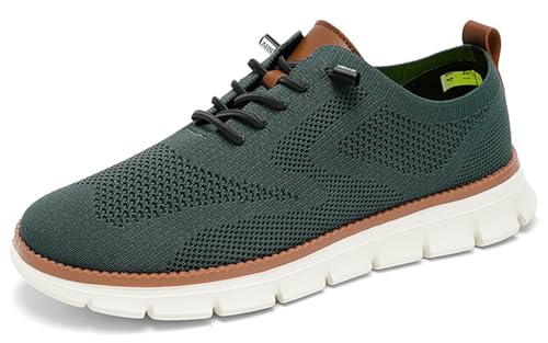Wearbreeze Shoes for Men Business Casual Oxford Sneakers Breathable Lightweight Lace-Up Dress Shoes for Everyday Comfort (Style_#08,EU_#41) von Jeeeun