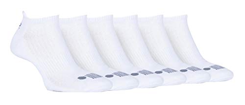 JEEP - 6er Pack Herren Kurz Laufsocken mit Gelpolstert | Quarter Sportsocken Sneakersocken Knöchelsocken mit Frotteesohle (39-45, Weiß) von Jeep