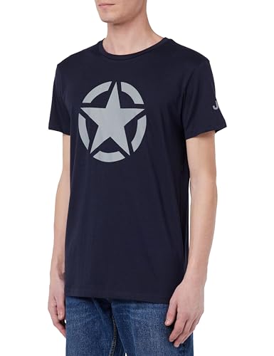 JEEP Herren J Men's Star Large Small Sleeve Print J23w T-Shirt, Mitternachtsblau, Medium von Jeep