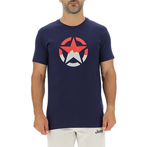 JEEP Herren J Star J22W T-Shirt, Deep Blue, Small von Jeep