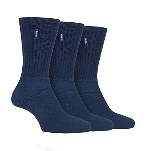 Jeep 3 Paar Herren Urban Trail Baumwolle Sportsocken (40-46, Marine/Himmel) von Jeep