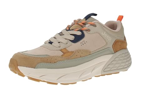 Jeep JM51090A Groove - Herren Sneaker - 025-Sand, Größe:44 EU von Jeep