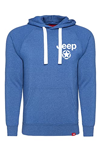 Jeep Star Sportiqe Olsen Tri-Blend Fleece Pullover Hoodie Blau, königsblau, Large von Jeep