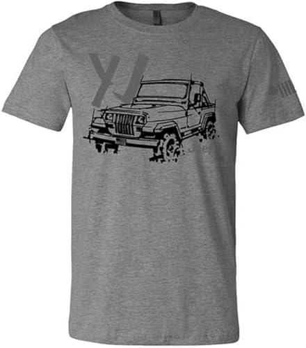 Jeep Wrangler Classic LDD Series Original Artwork Designs Triblend Supersoft T-Shirts, GRAU, L von Jeep