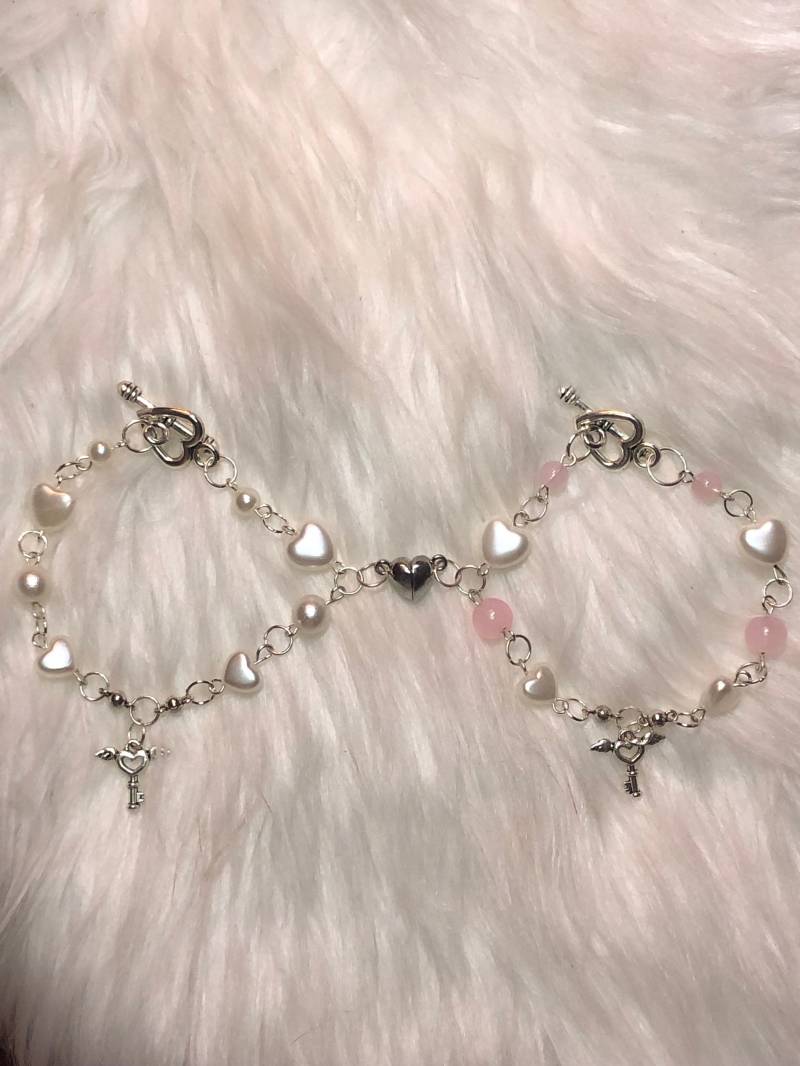 Handgemachte Herz Armbänder Y2K Freundschaftsschmuck Handgemachte Herz Armbänder Y2K Freundschaftsschmuck von Jeewqls