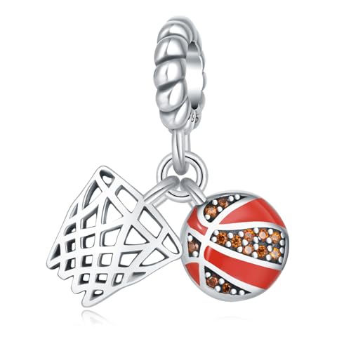 925 Sterling Silber Basketball Korb Charm für Pandora Armbänder, Basketball Fan Geschenke für Damen & Herren 925 Sterling Silber Basketball Korb Charm für Pandora Armbänder, Basketball Fan Geschenke für Damen & Herren von Jefanny