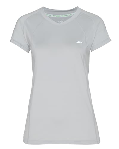 Jeff Green Damen Atmungsaktives Kurzarm Funktions Shirt Elisa, Farbe:Free Grey, Größe:36 von Jeff Green