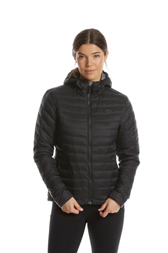 Jeff Green Damen Leichte 800 Cuin Daunenjacke Aria Inklusive Transportbeutel, Farbe:Black 1, Größe:44 von Jeff Green