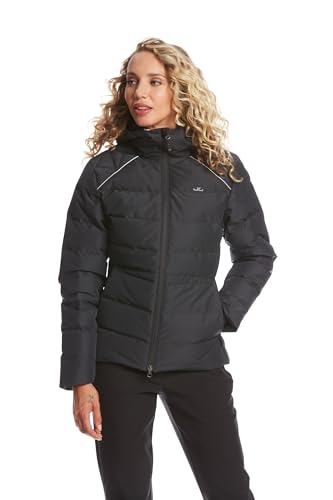 Jeff Green Damen Wasserdichte 750 Cuin Daunenjacke Lia, Farbe:Black, Größe:44 von Jeff Green