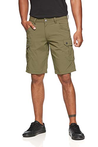 Jeff Green Herren Elastische Schnell Trocknende Leichte Kurze Cargo Outdoor Funktions Hose Stan, Größe:S, Farbe:Olive Night von Jeff Green