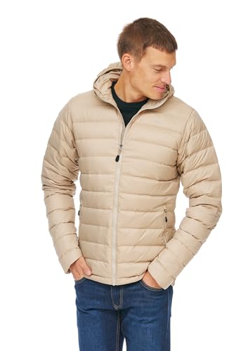 Jeff Green Herren Leichte 800 Cuin Daunenjacke Andy Inklusive Transportbeutel, Größe:L, Farbe:Beige von Jeff Green