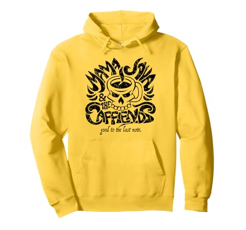 Mama Java and The Caffiends Music and Coffee Mashup Pullover Hoodie von Jeff Hobrath