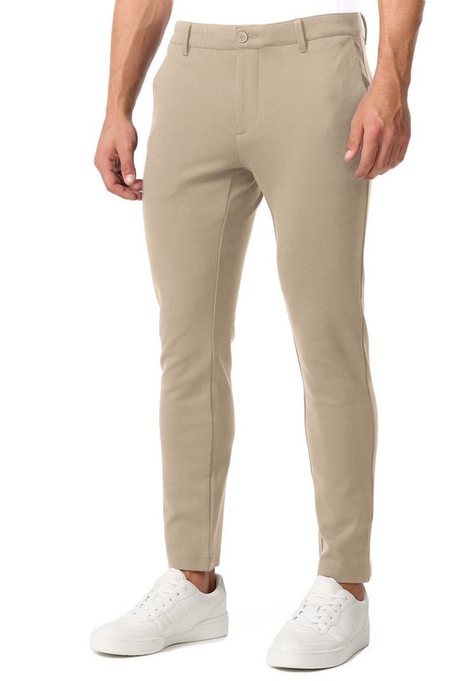 Jeff Chinohose Herren Burch Chino Hose Herrenhose aus knitterarmem, hochwertigem Material von Jeff