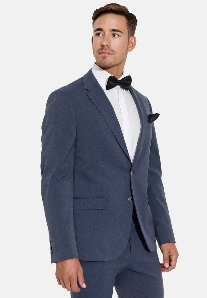 Jeff Anzugsakko Herren George Plain Sakko Herrensakko Jacket mit Stretch, klassische Anzugjacke von Jeff