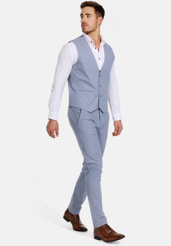 Jeff Anzugweste Herren Nikolaj Anzug Weste Herrenweste edles Design mit feiner Struktur von Jeff