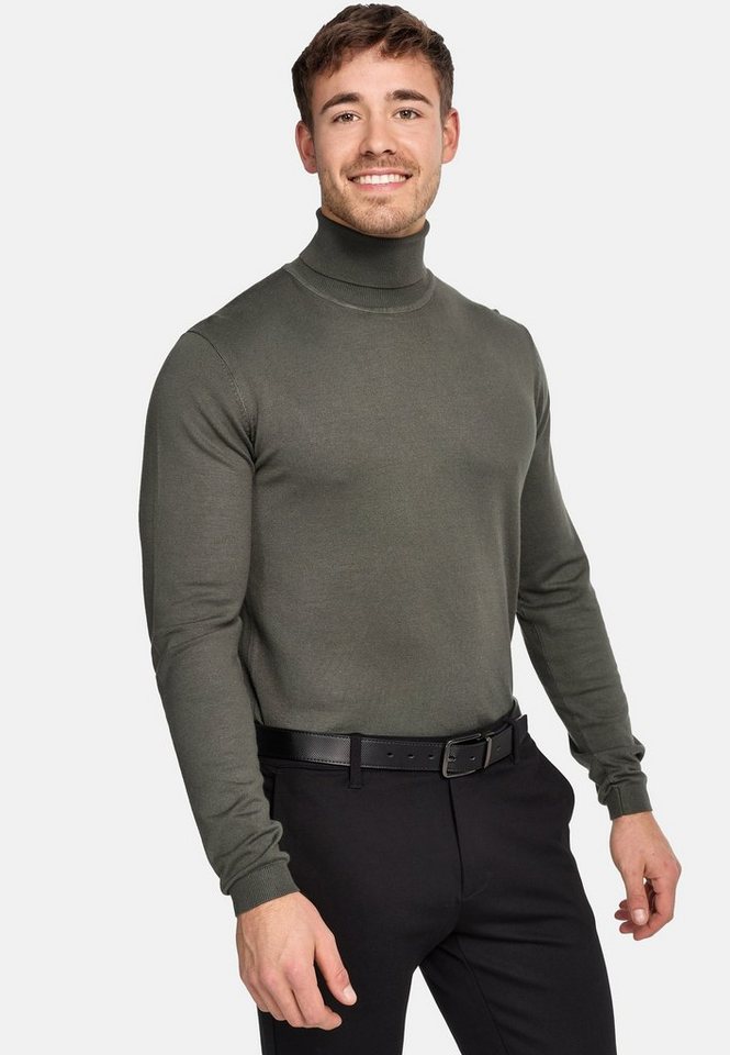Jeff Strickpullover Herren Malcolm Pullover Herrenpullover Feinstrickpullover mit Rollkragen von Jeff