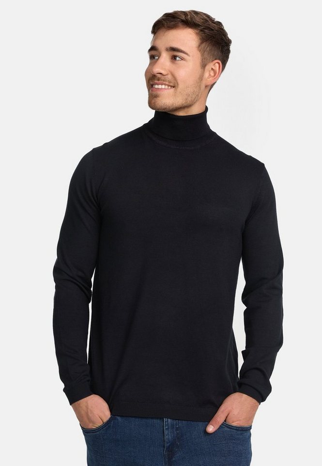 Jeff Strickpullover Herren Malcolm Pullover Herrenpullover Feinstrickpullover mit Rollkragen von Jeff