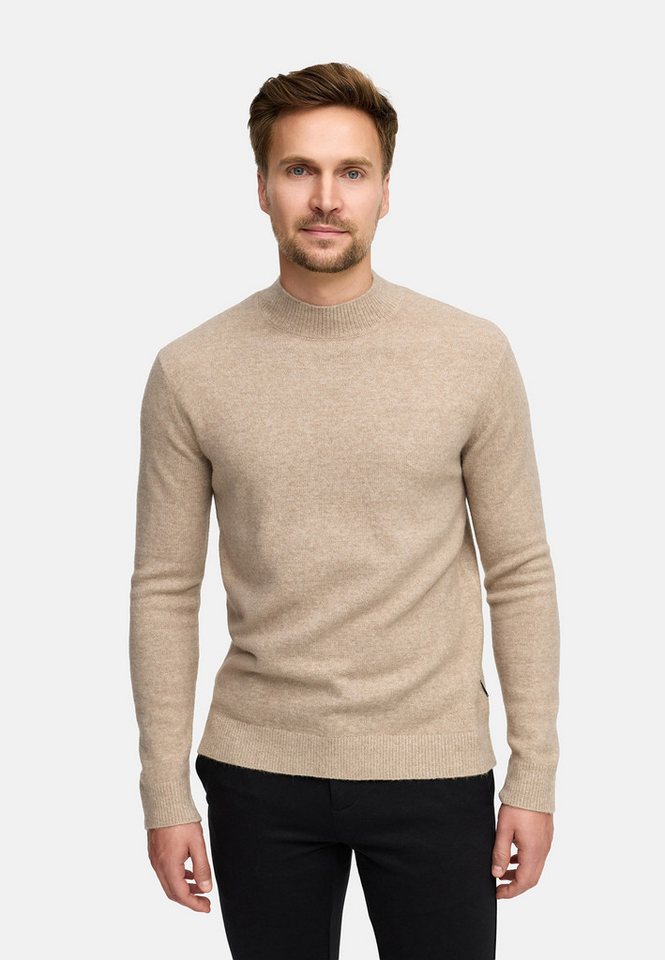 Jeff Strickpullover Herren JFCollin turtle Pullover Herrenpullover Stehkragenpullover aus Strick mit Rippbündchen von Jeff