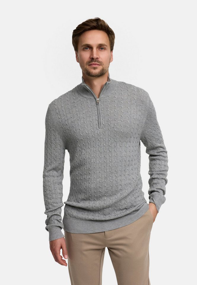 Jeff Strickpullover JFCamden half zip knit Strickpullover mit halbem Reißverschluss und Stehkragen Jeff Strickpullover JFCamden half zip knit Strickpullover mit halbem Reißverschluss und Stehkragen von Jeff