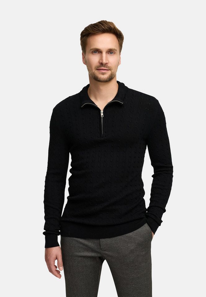 Jeff Strickpullover JFCamden half zip knit Strickpullover mit halbem Reißverschluss und Stehkragen Jeff Strickpullover JFCamden half zip knit Strickpullover mit halbem Reißverschluss und Stehkragen von Jeff