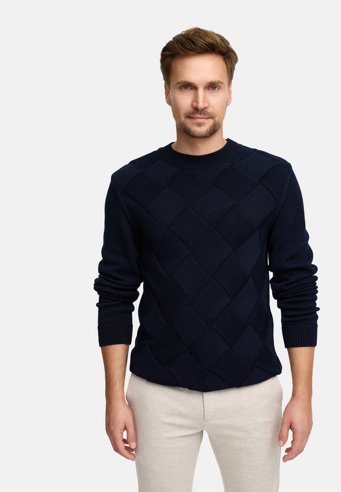 Jeff Strickpullover JFJulez crew neck knit Moderner Strickpullover mit Rundhalsausschnitt von Jeff