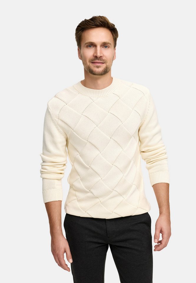Jeff Strickpullover JFJulez crew neck knit Moderner Strickpullover mit Rundhalsausschnitt von Jeff