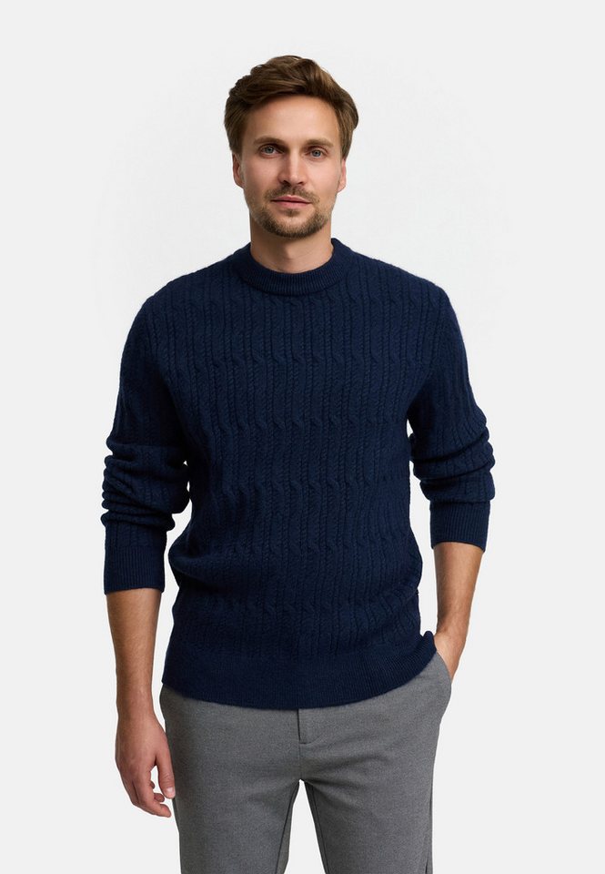 Jeff Strickpullover Herren JFMicah crew Pullover Herrenpullover Rundhalsausschnitt und bequemer Passform von Jeff