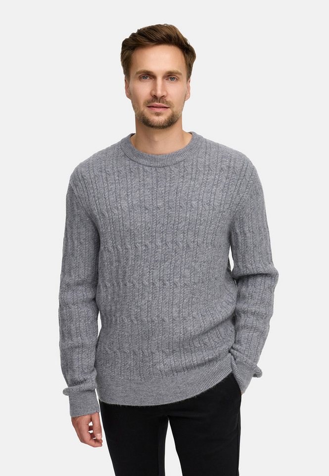 Jeff Strickpullover JFMicah crew neck Rundhalsausschnitt und bequemer Passform von Jeff