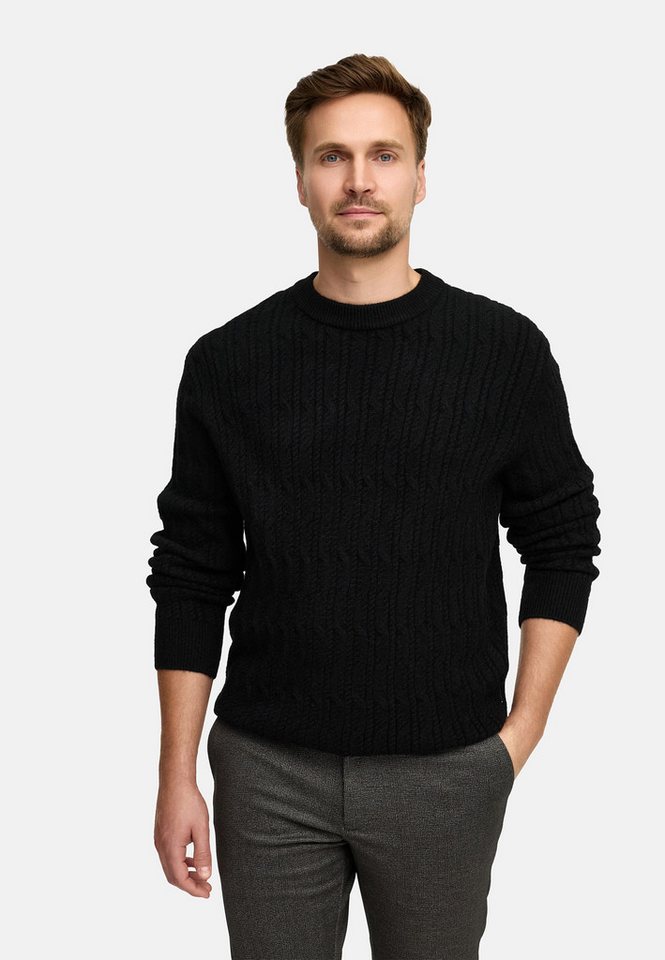 Jeff Strickpullover JFMicah crew neck Rundhalsausschnitt und bequemer Passform von Jeff