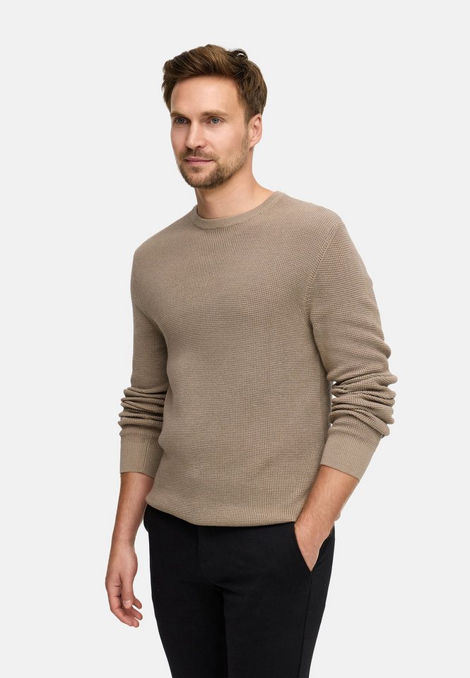 Jeff Strickpullover Herren JFTristan crew Pullover Herrenpullover mit Rundhalsausschnitt, bequemer Regular Fit von Jeff