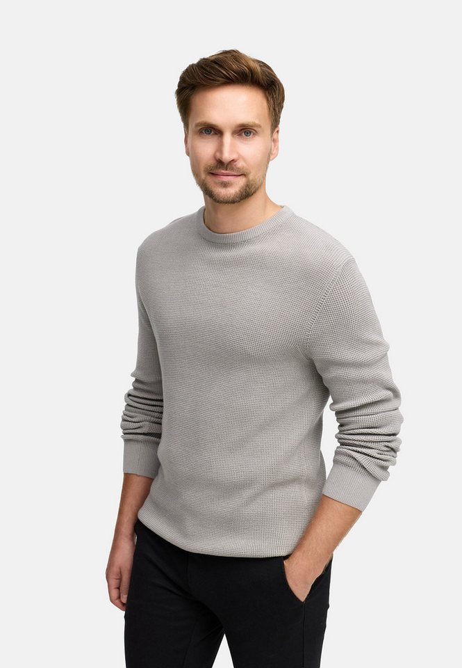 Jeff Strickpullover JFTristan crew neck knit mit Rundhalsausschnitt, bequemer Regular Fit Jeff Strickpullover JFTristan crew neck knit mit Rundhalsausschnitt, bequemer Regular Fit von Jeff