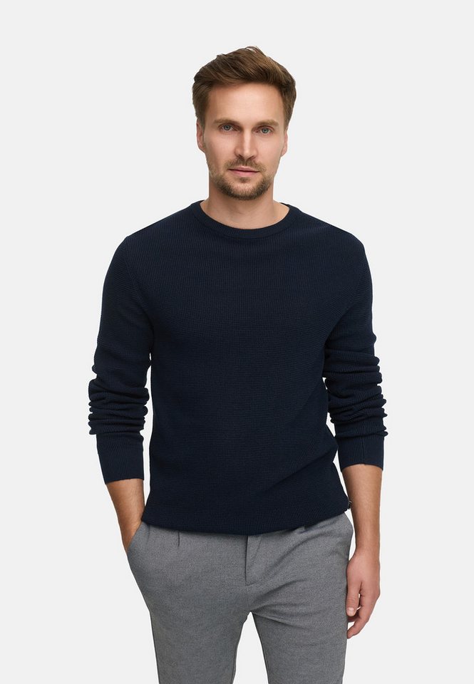 Jeff Strickpullover Herren JFTristan crew Pullover Herrenpullover mit Rundhalsausschnitt, bequemer Regular Fit von Jeff