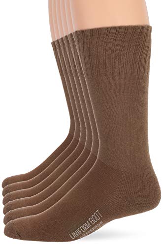 Jefferies Socks Herren Jefferies Militär-Uniform Ganzjahres-RIPP-Top, 6er-Pack Lässige Socke, Coyote Braun, 37.5-40.5 EU von Jefferies Socks